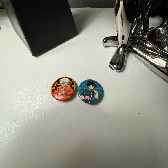My Hero Academia, Izuku Midoriya and Katsuki Bakugou Anime Pins - Picture 3 of 4